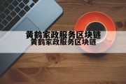黄鹤家政服务区块链运营，黄鹤家政服务区块链